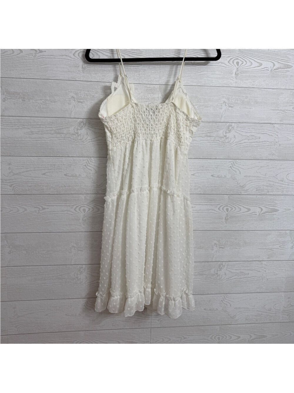 Justify Women’s White Lace & Chiffon Midi Dress. Size M - Picture 2 of 7